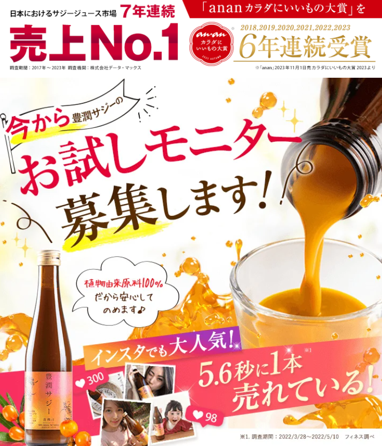 豊潤サジーは怪しくない|基本情報