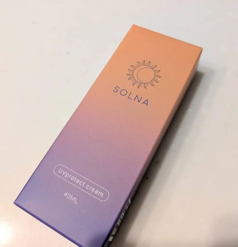 高耐久日焼け止めクリーム　ソルナ　レビュー➀